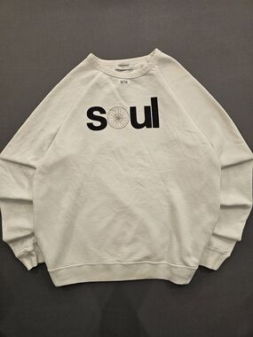 SoulCycle White “Soul” Logo Graphic Crewneck Sweatshirt - Size Large